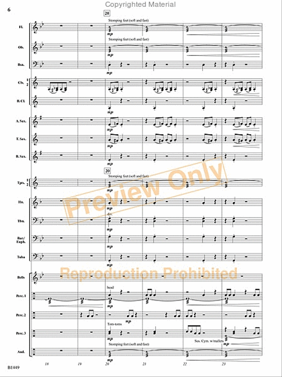Stampede Concert Band scores gallery preview page 18