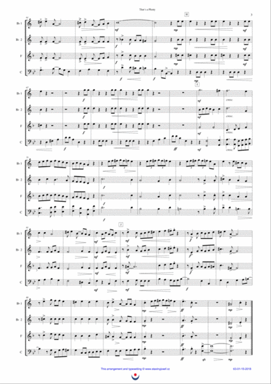 That´s a Plenty Brass Ensemble scores gallery preview page 3
