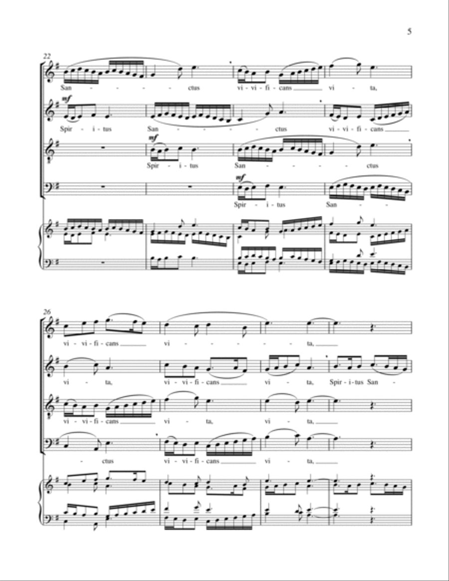 Spiritus sanctus vivificans vita 4-Part scores gallery preview page 13