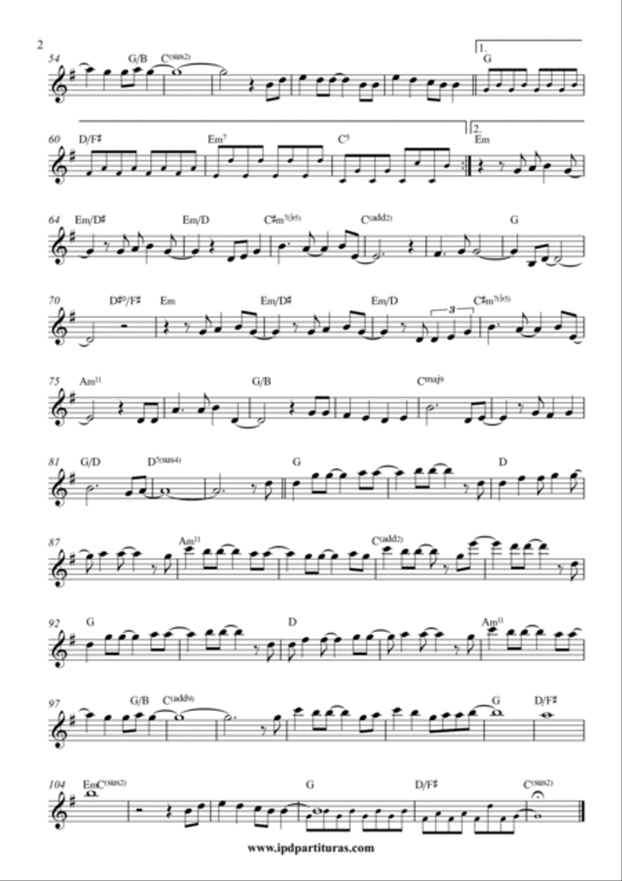 Partituras - 50 Melodias com cifra - Livro 1 Flute scores gallery preview page 5