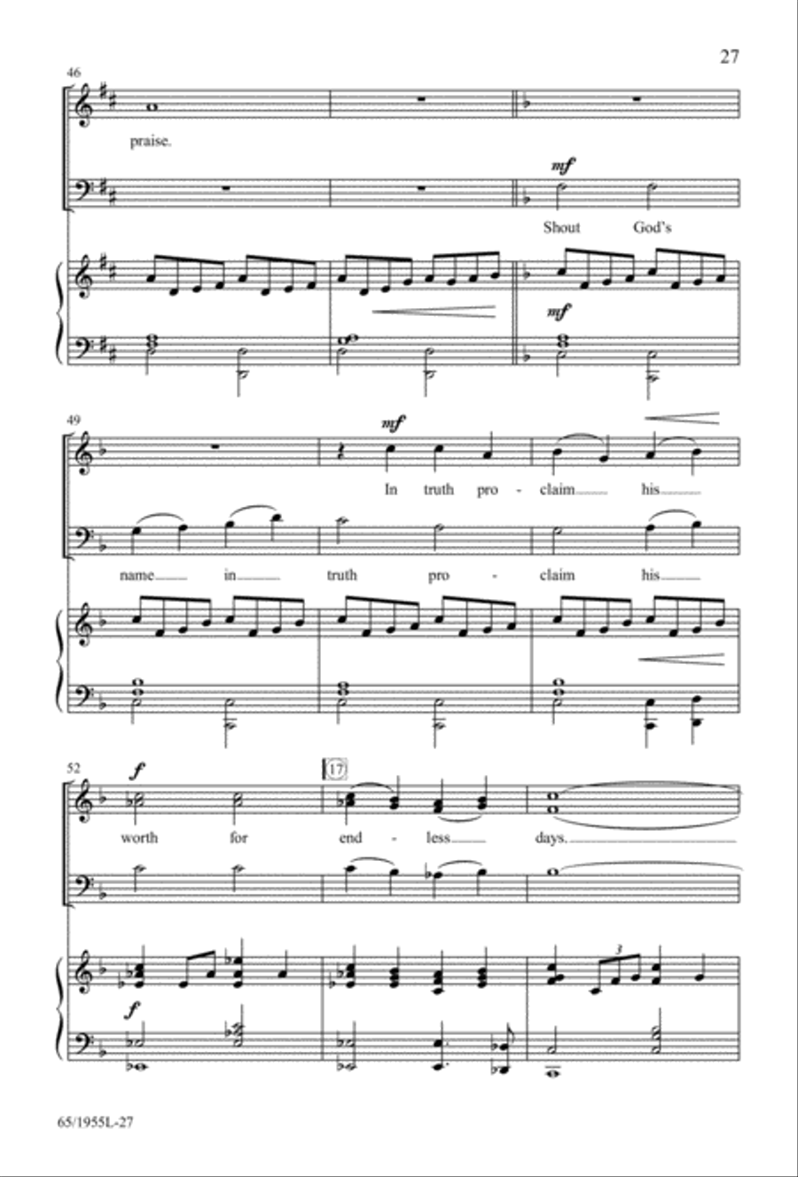 The Promise of a King 3-Part scores gallery preview page 27
