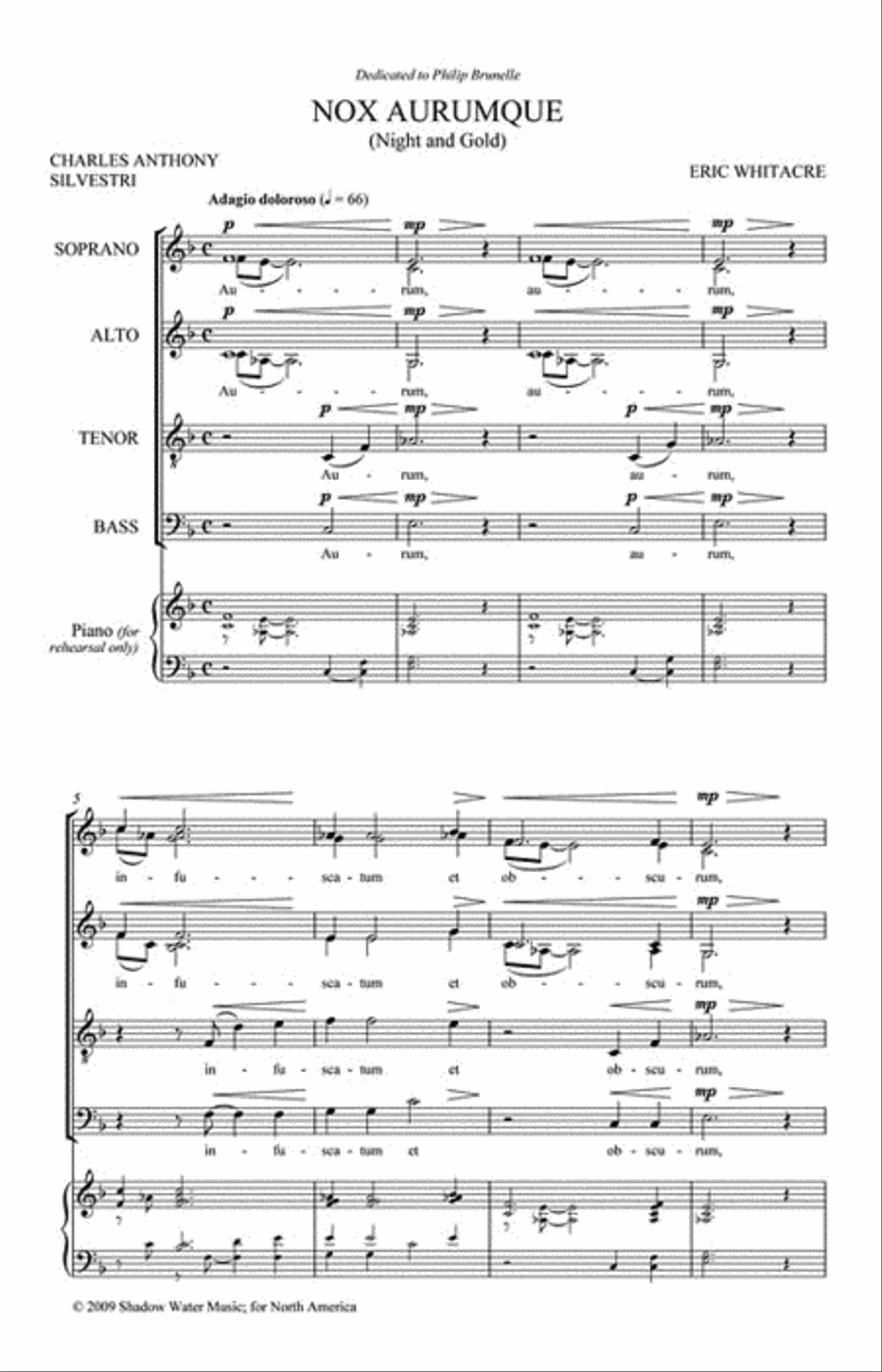 Nox Aurumque Divisi scores gallery preview page 2