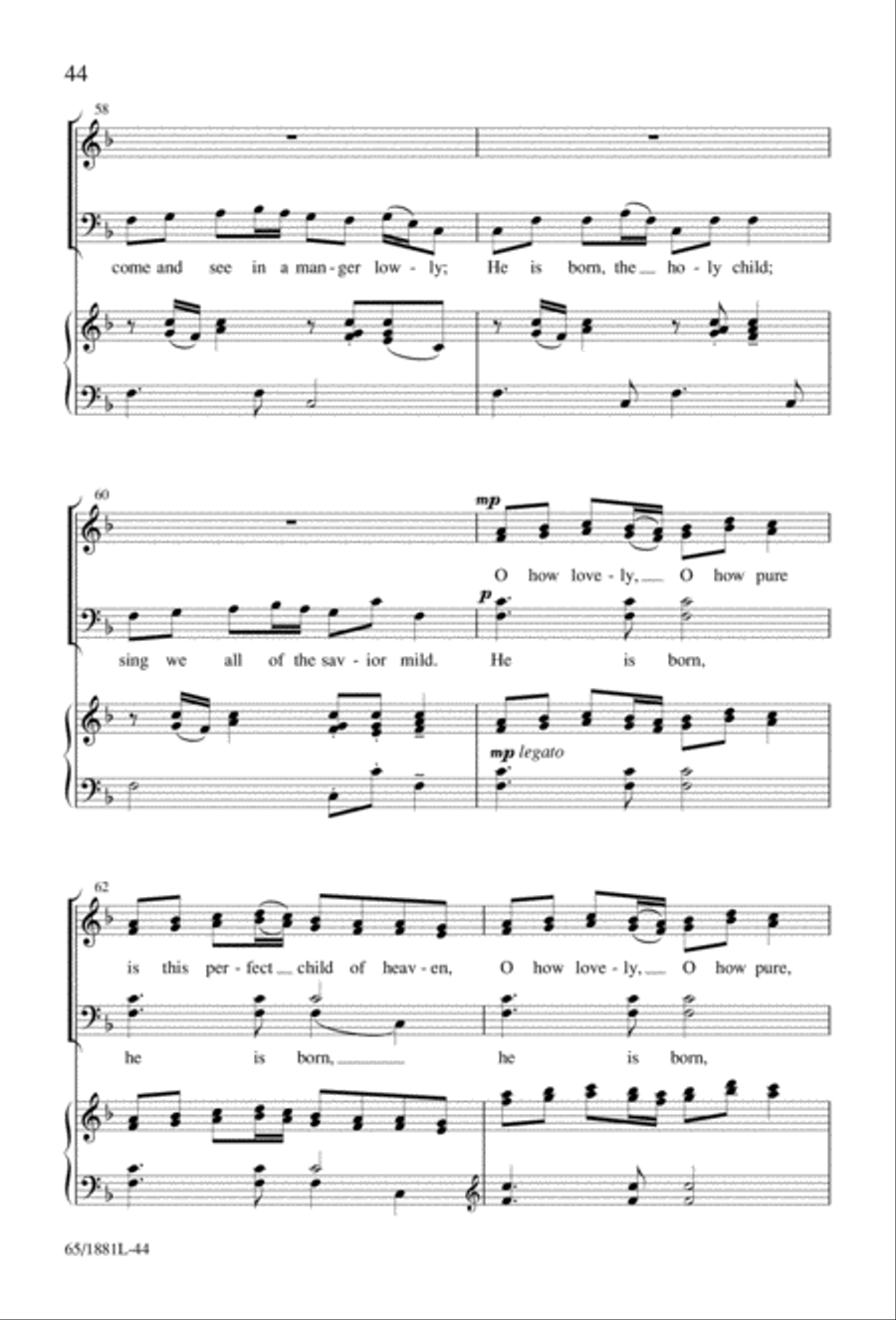 A Very Special Night A Very Special Night Unison Choir scores gallery preview page 46