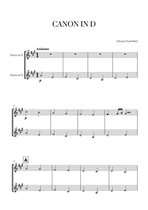 Johann Pachelbel - Canon in D (for French Horn Duet)