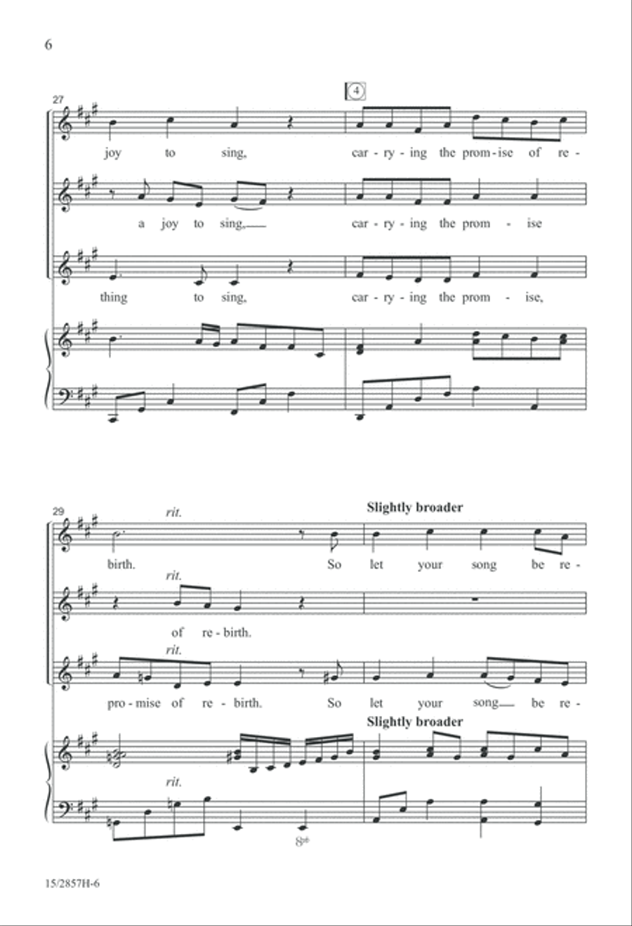 A Song Sung Once SSA scores gallery preview page 7