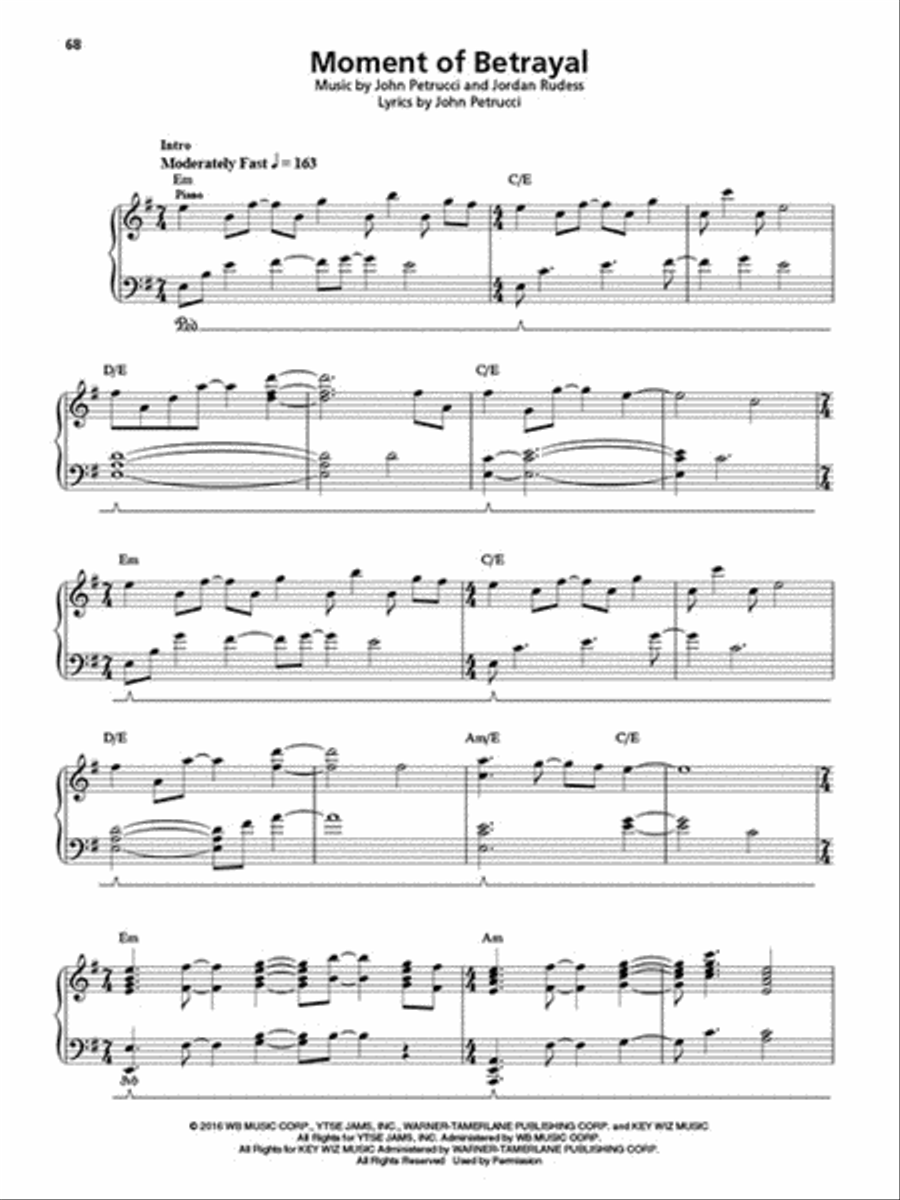 Dream Theater - Selections from The Astonishing Piano scores gallery preview page 4