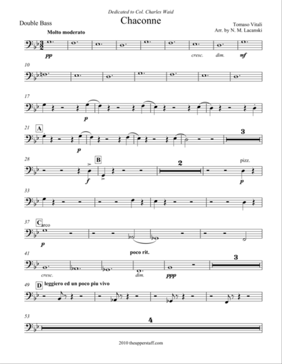 Chaconne String Orchestra scores gallery preview page 1