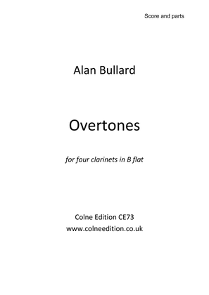 Overtones (for four clarinets in B flat)