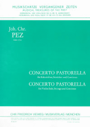 Book cover for Concerto pastorella fur Solo-Violine und Streicher