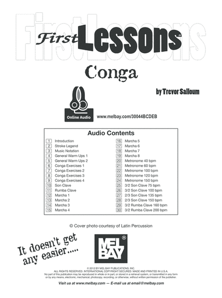 First Lessons Conga image number null