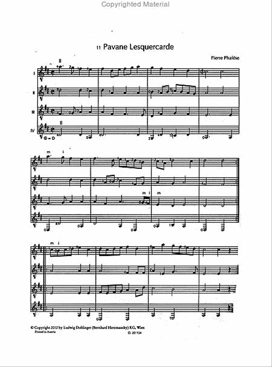 A cuatro - Musik fur 4 Gitarren Band 2 (leicht bis mittel) Nr. 11-20 Guitar Ensemble scores gallery preview page 2