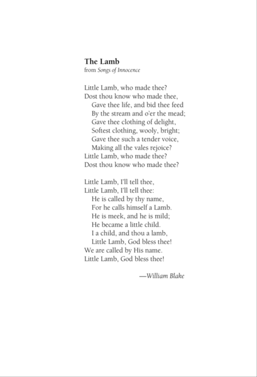 The Lamb Unison Choir scores gallery preview page 2