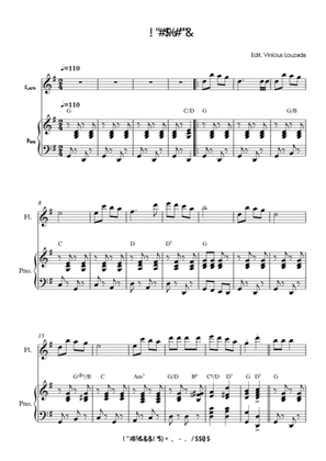Jingle Bells - Flute and piano chords