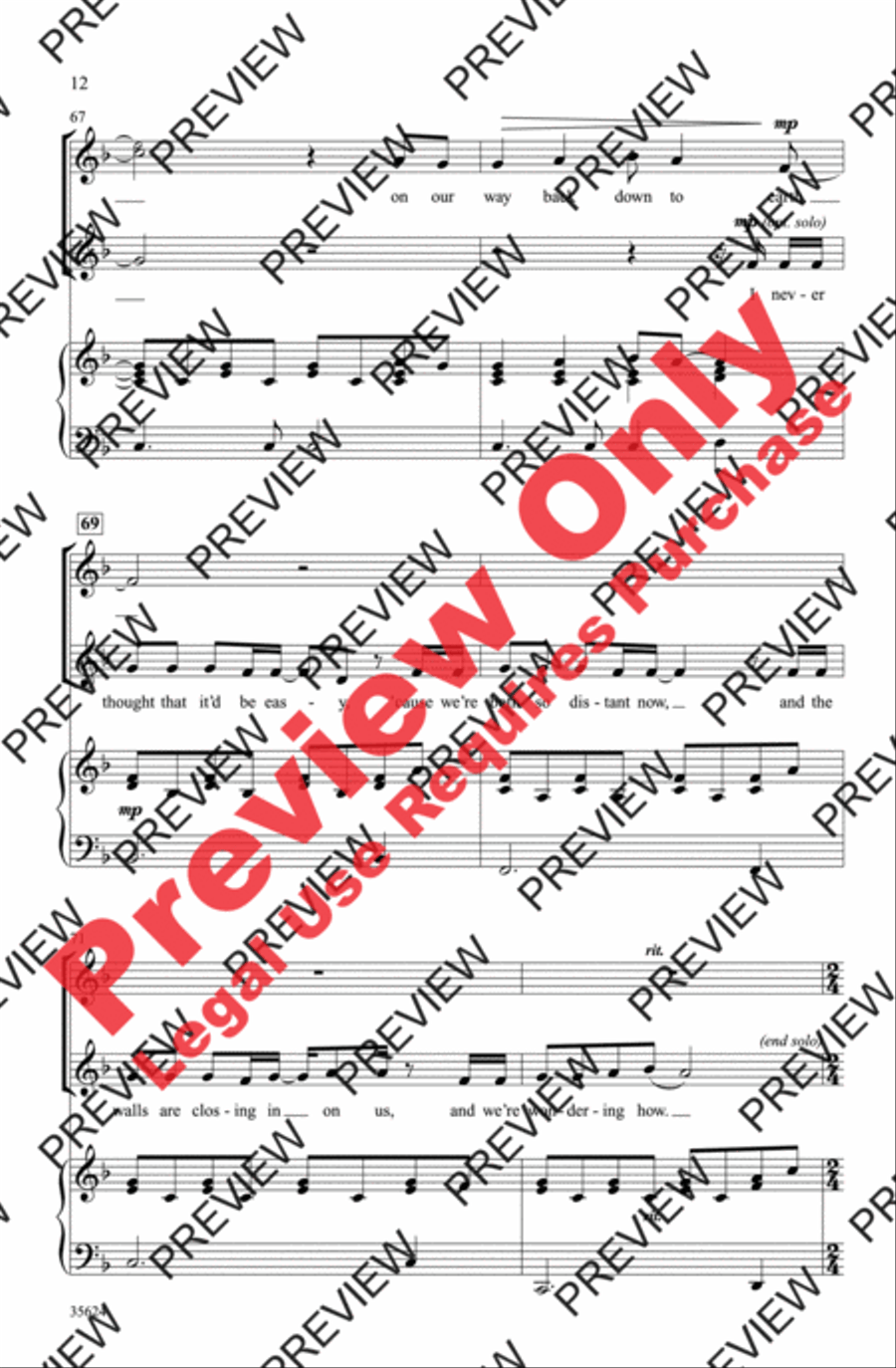 Baby! A Medley of Justin Bieber Hits 2-Part scores gallery preview page 12