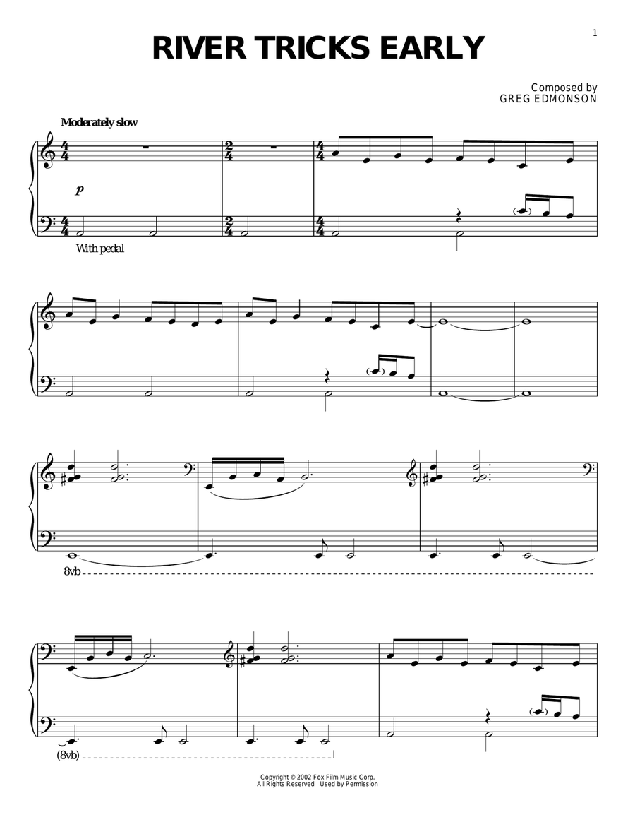 River Tricks Early Piano Solo scores gallery preview page 1