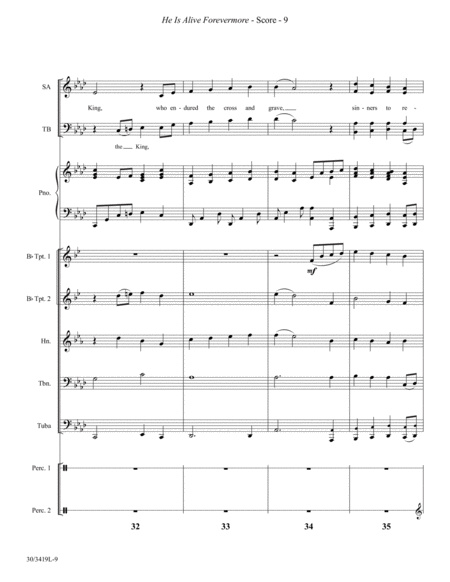 He Is Alive Forevermore - Instrumental Ensemble Score and Parts