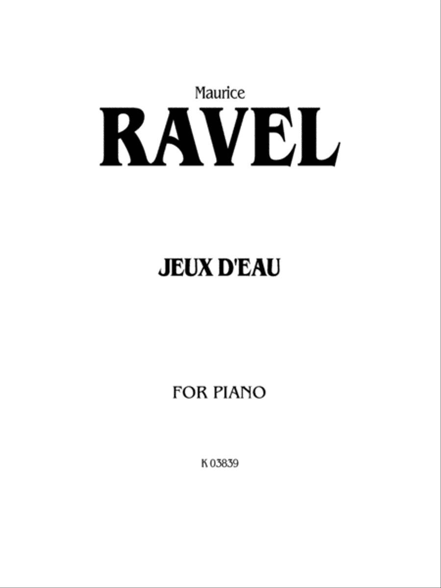 Ravel: Jeux d'eau Piano Solo scores gallery preview page 1