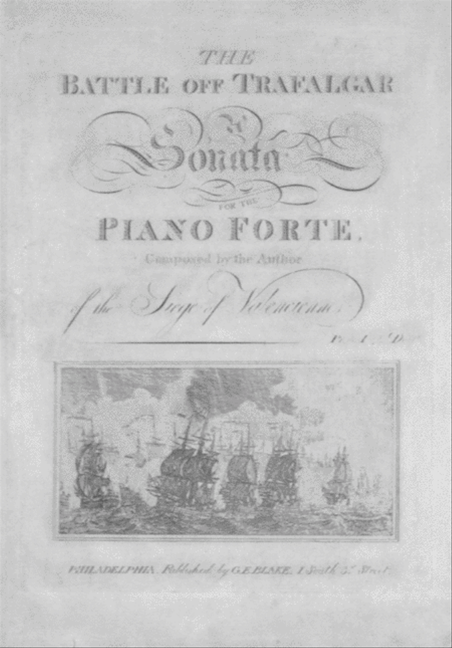 Sonata. Descriptive of the Battle off Trafalgar Piano Solo scores gallery preview page 1