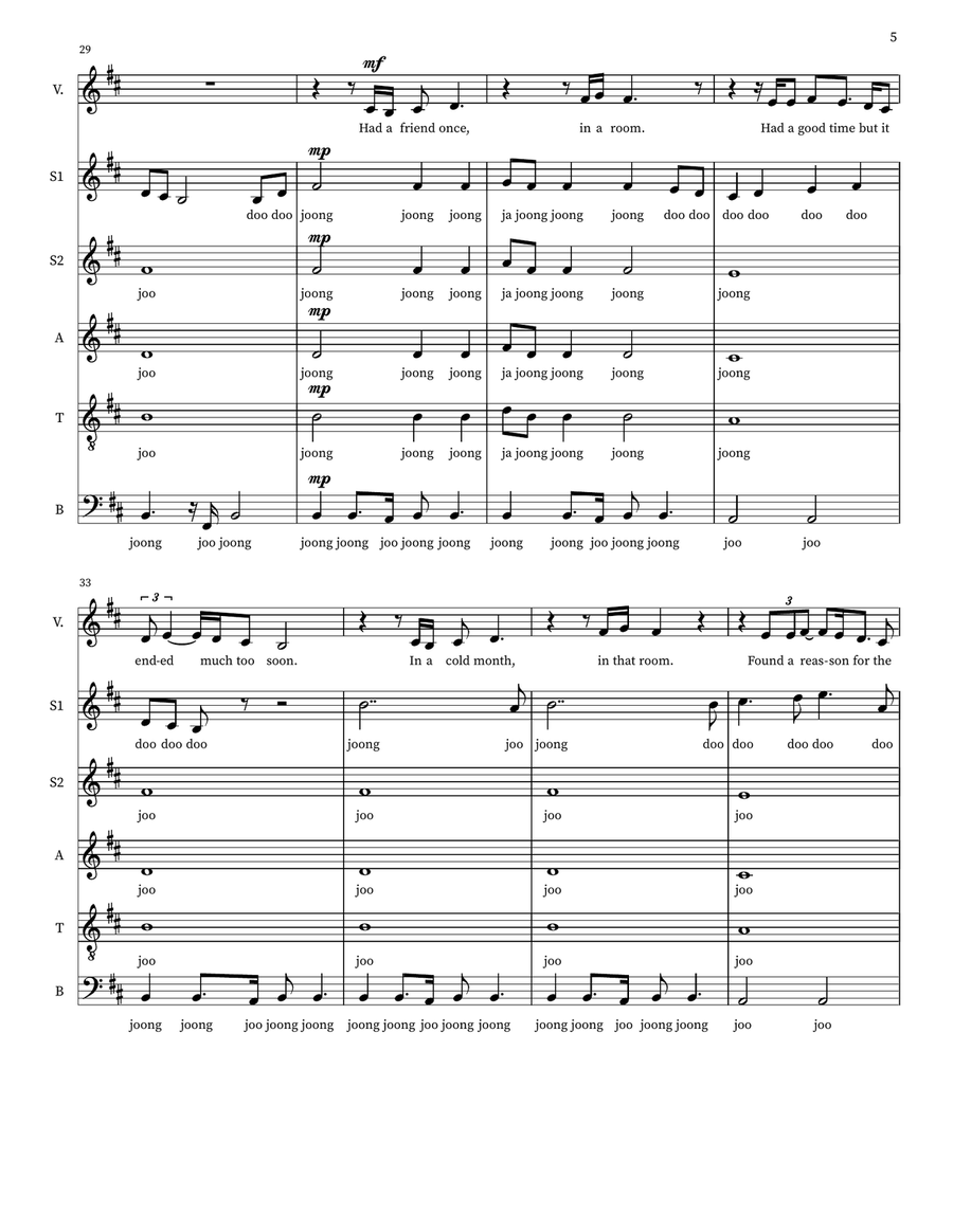 When A Blind Man Cries When A Blind Man Cries 4-Part scores gallery preview page 5