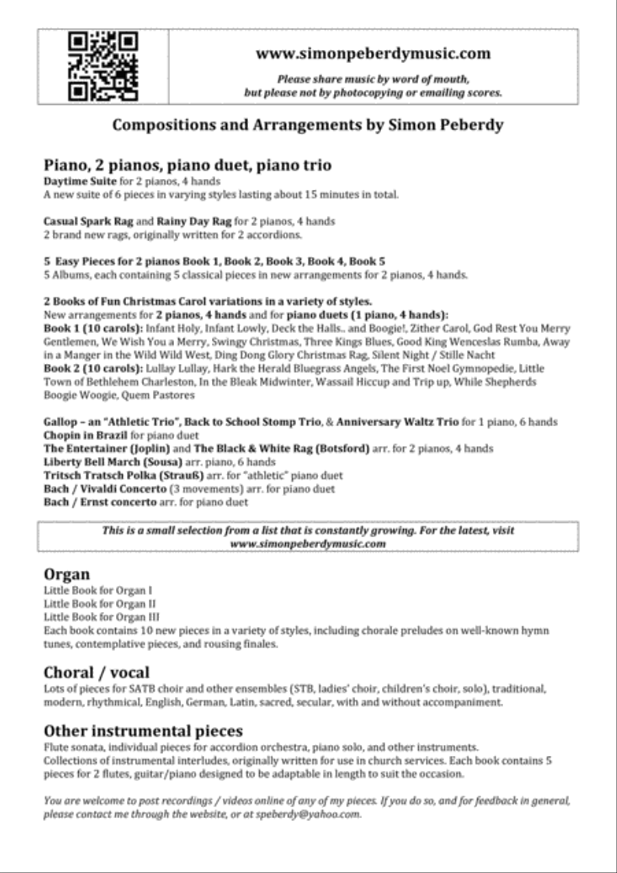 The Entertainer (Joplin) for Accordion Orchestra, arr. Simon Peberdy image number null