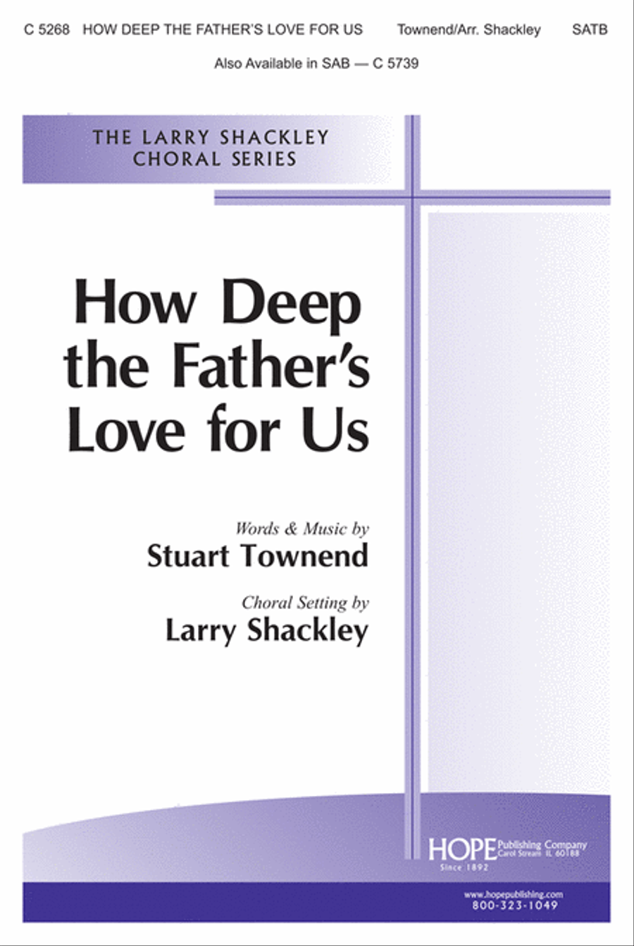 How Deep the Father's Love for Us 4-Part scores gallery preview page 1