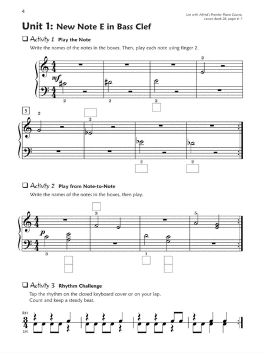 Premier Piano Course Sight Reading 2A & 2B (Value Pack) Piano Method scores gallery preview page 2
