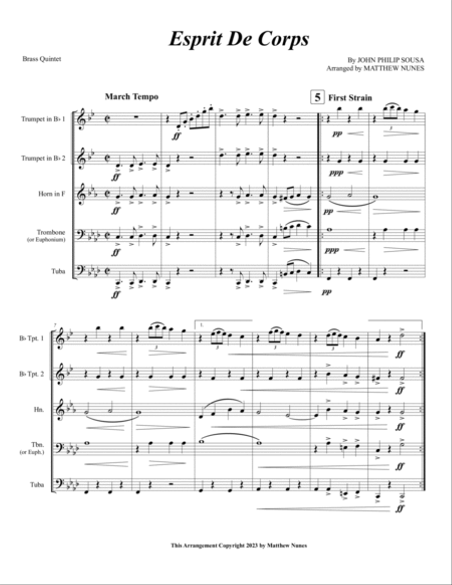 Esprit De Corps Chamber Music scores gallery preview page 3