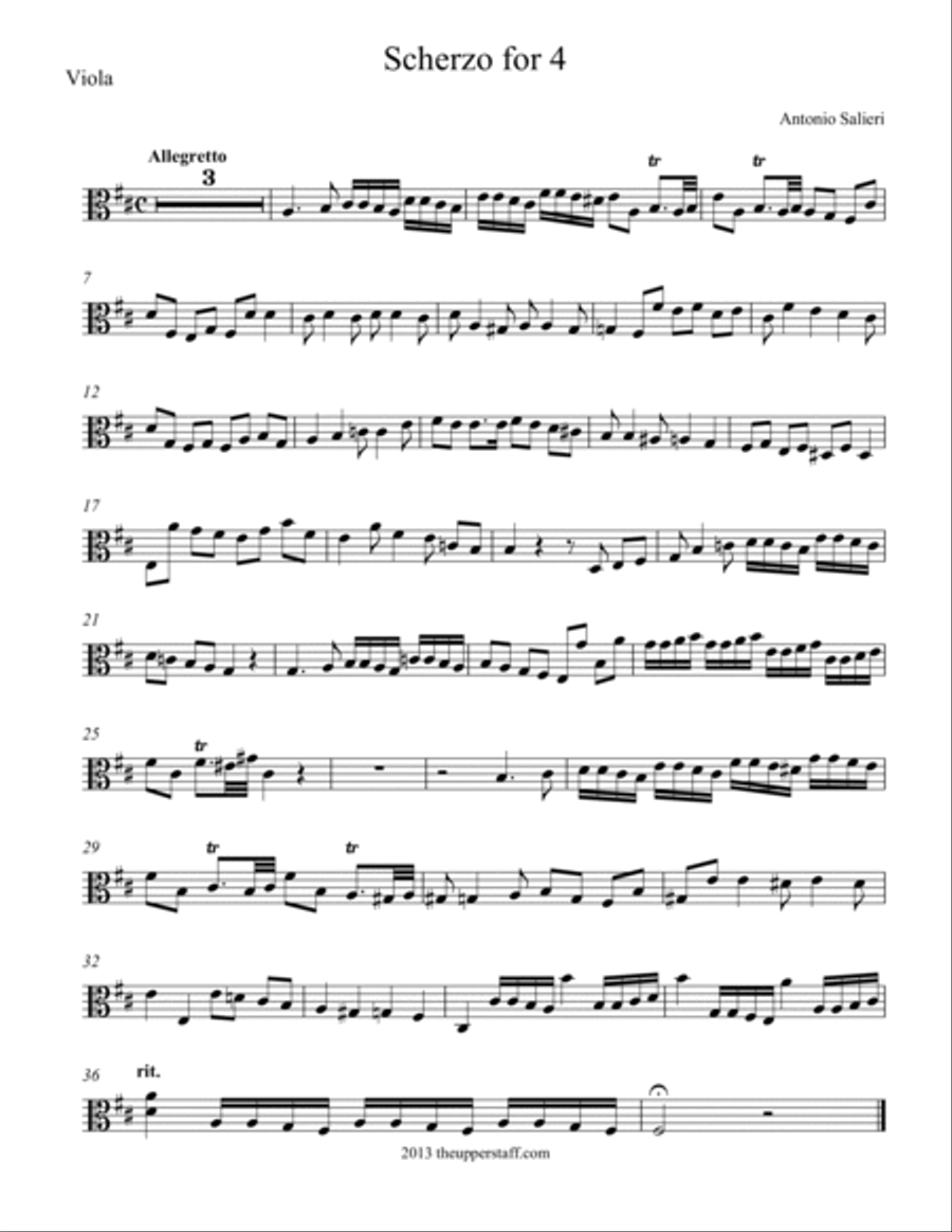 Scherzo for 4 String Quartet scores gallery preview page 2
