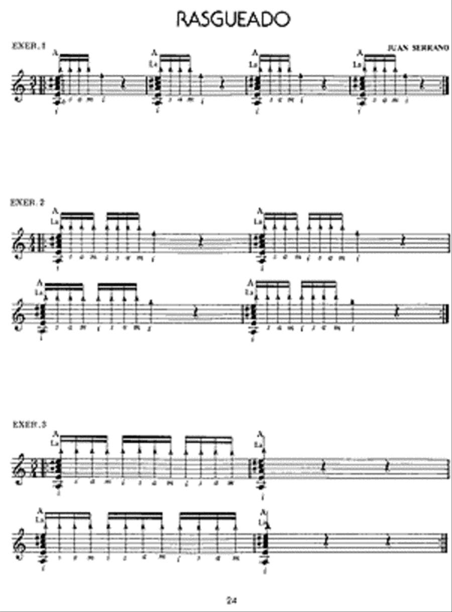Juan Serrano - Flamenco Guitar Basic Techniques Flamenco Guitar scores gallery preview page 3