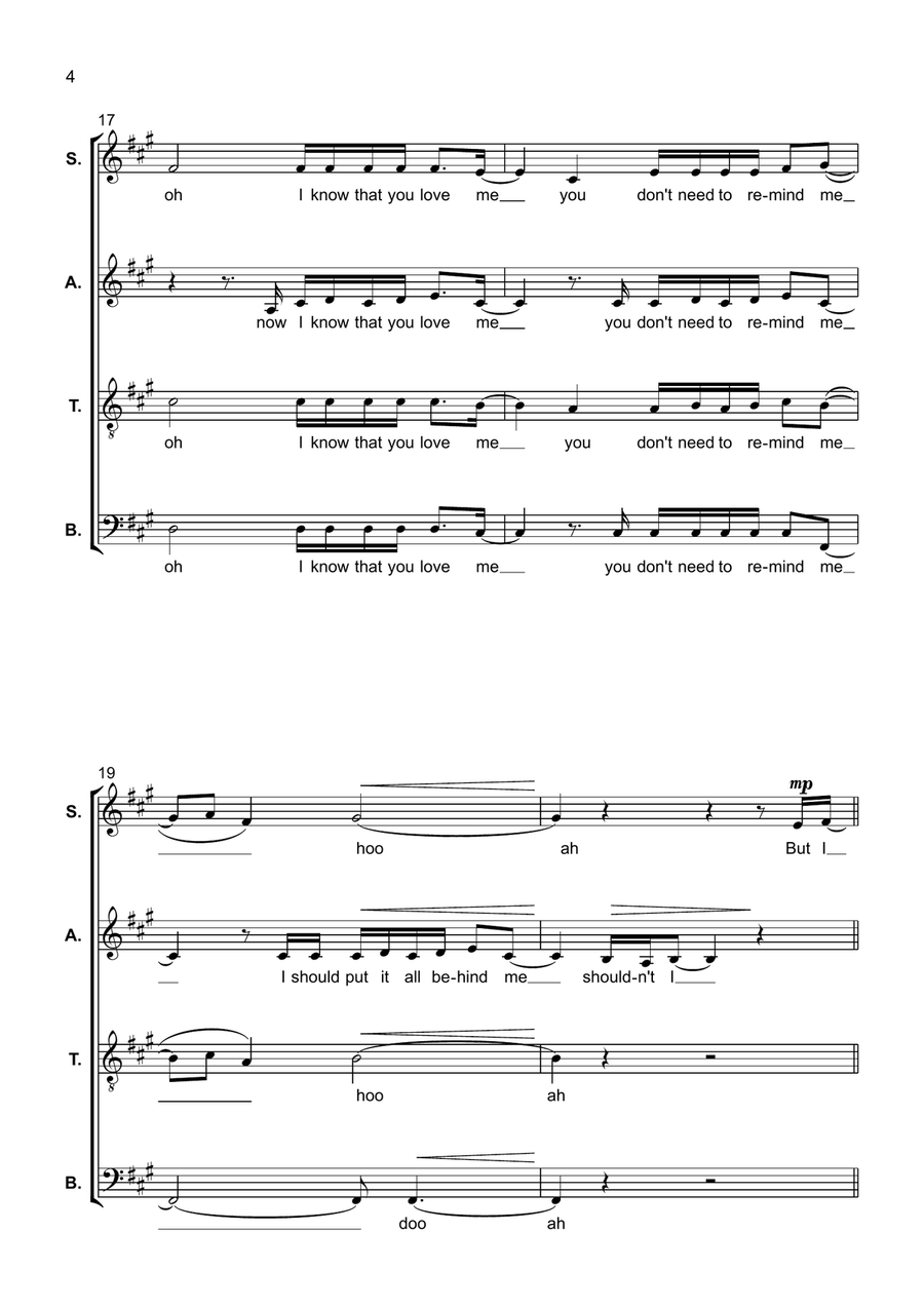 Wildflower 4-Part scores gallery preview page 4