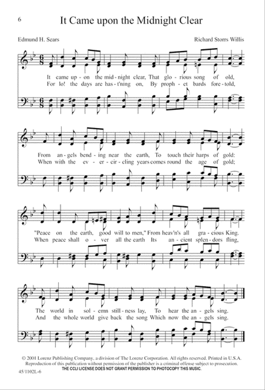Let's Go Caroling 4-Part scores gallery preview page 6