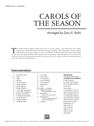Carols of the Season: Score