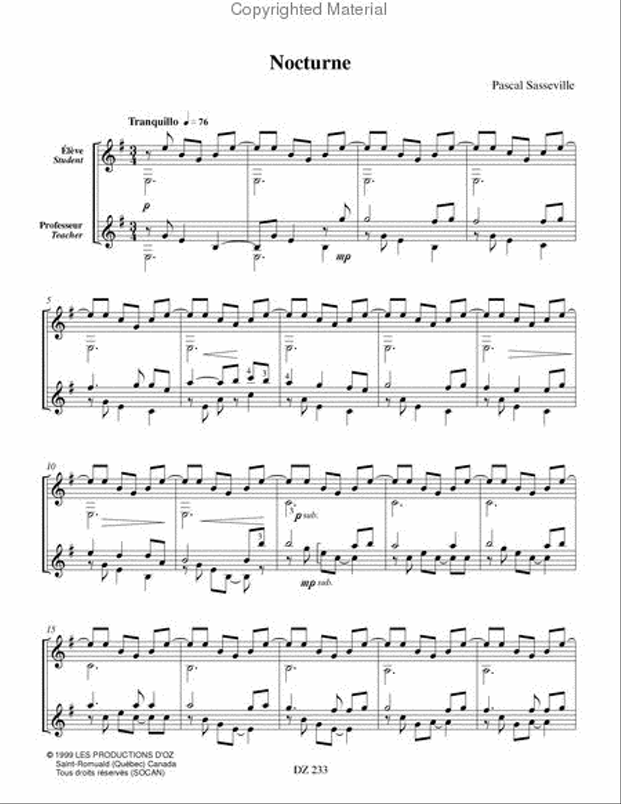 Aquarelles Classical Guitar scores gallery preview page 2