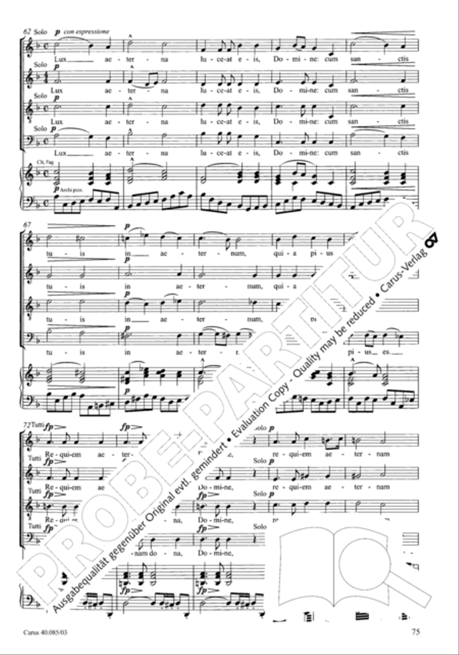 Missa pro defunctis Missa pro defunctis 4-Part scores gallery preview page 76