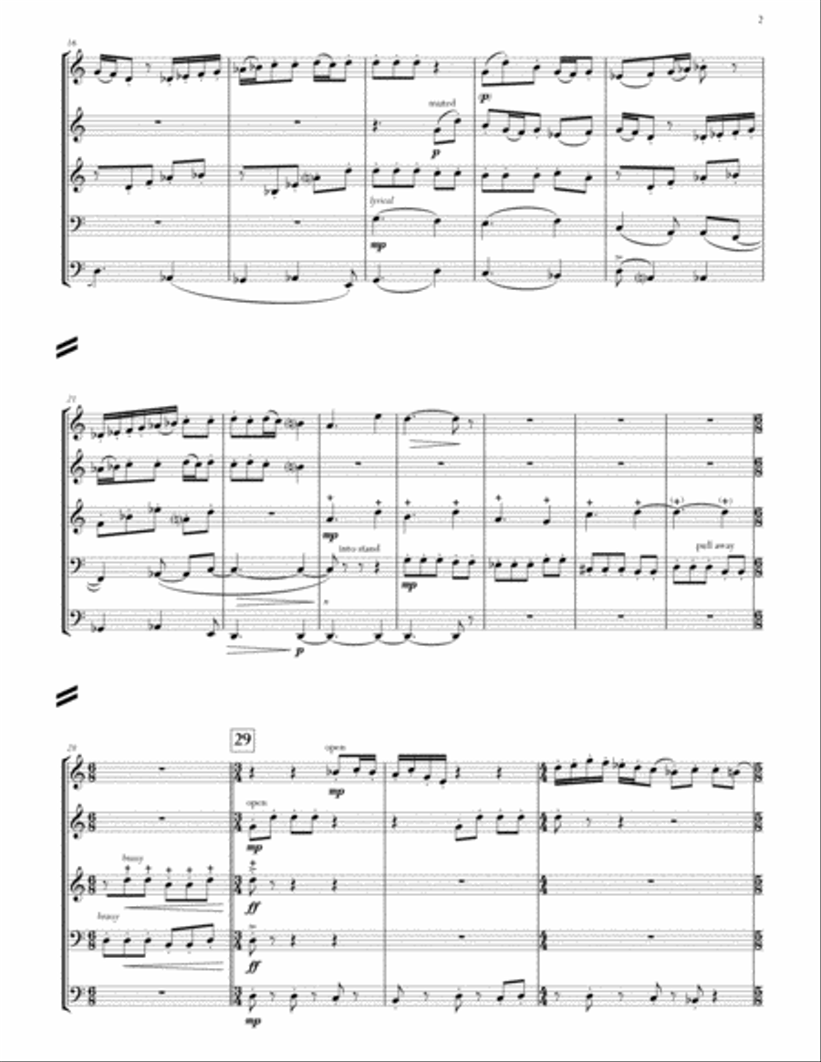 Minstrels for Five Kings - brass quintet Brass Quintet scores gallery preview page 6