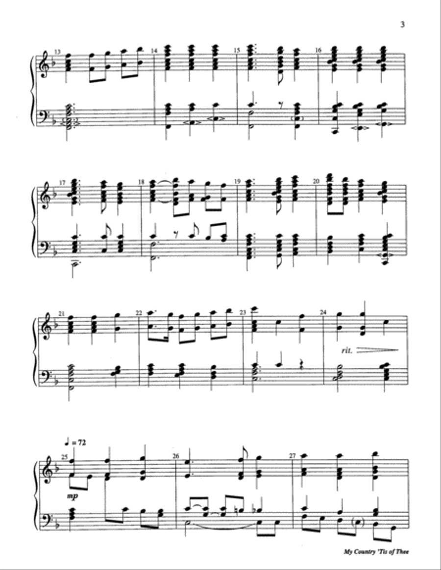 My Country 'Tis of Thee 5-Octaves scores gallery preview page 8