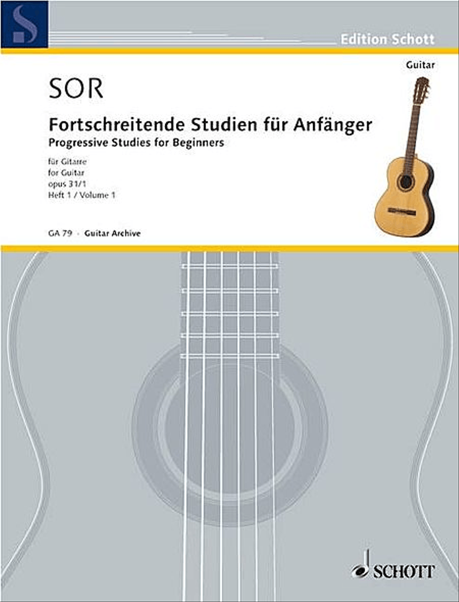 24 Progressive Studies for Beginners, Op. 31 Acoustic Guitar scores gallery preview page 1