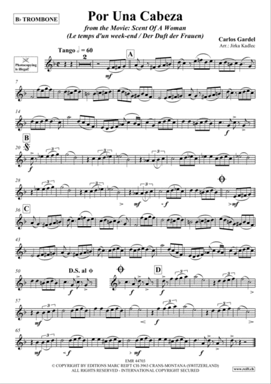 Por Una Cabeza Piano Accompaniment scores gallery preview page 3