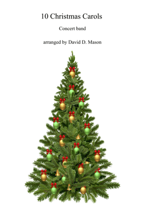 Book cover for 10 Christmas Carols for Concert Band