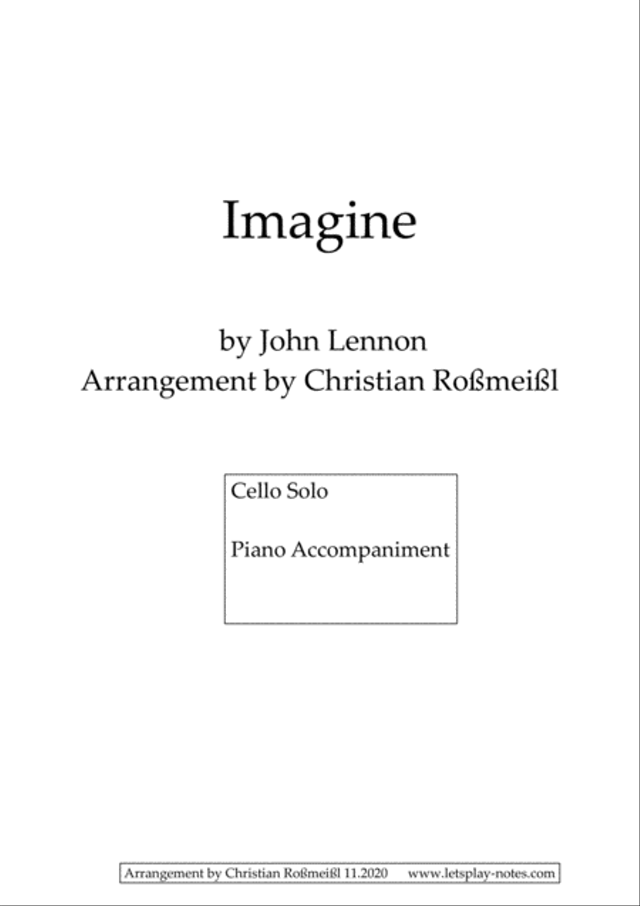 Imagine Piano scores gallery preview page 1