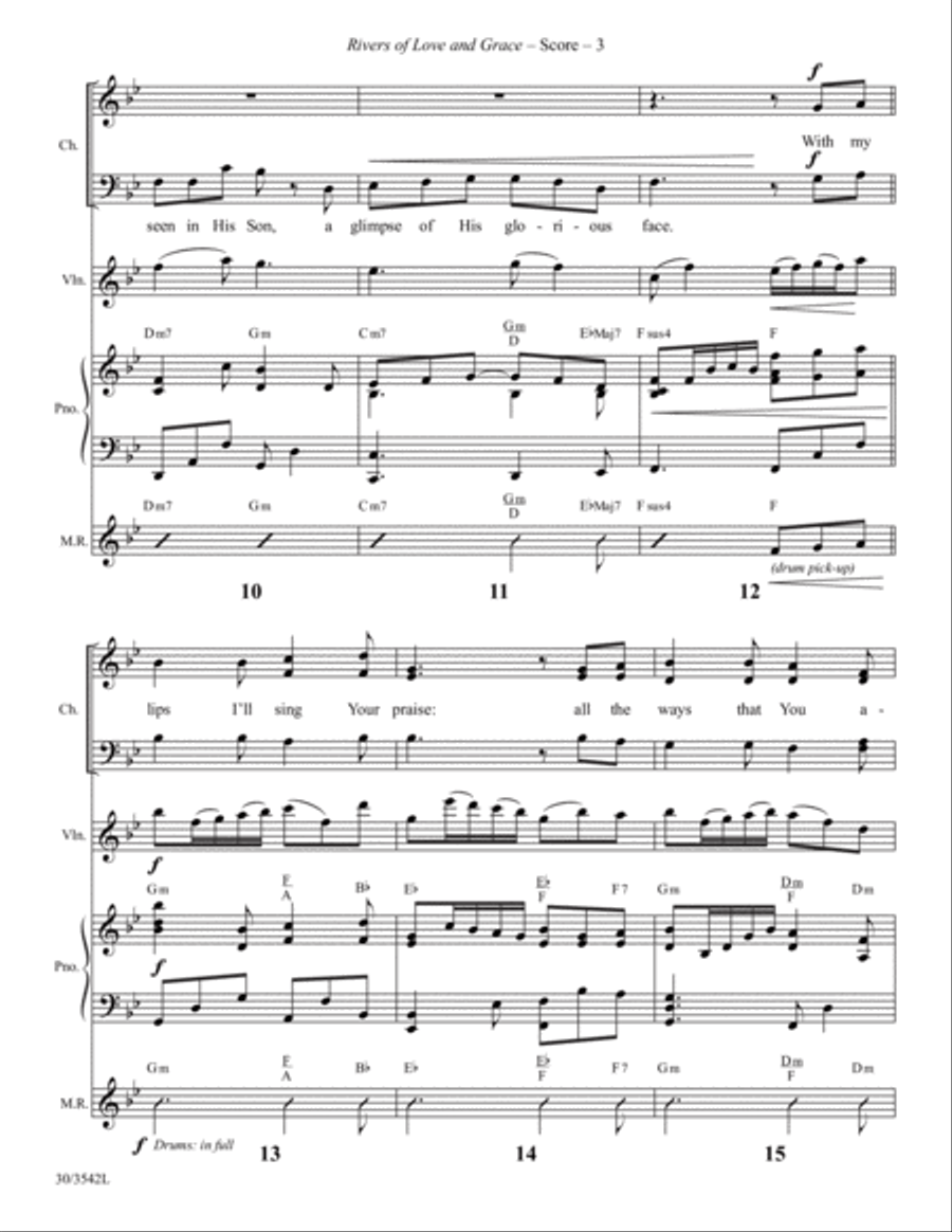 Rivers of Love and Grace - Instrumental Ensemble Score and Parts Choir scores gallery preview page 5