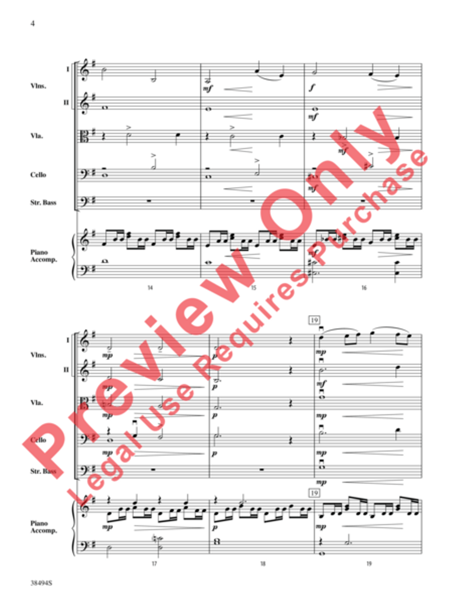 Cavatina String Orchestra scores gallery preview page 5