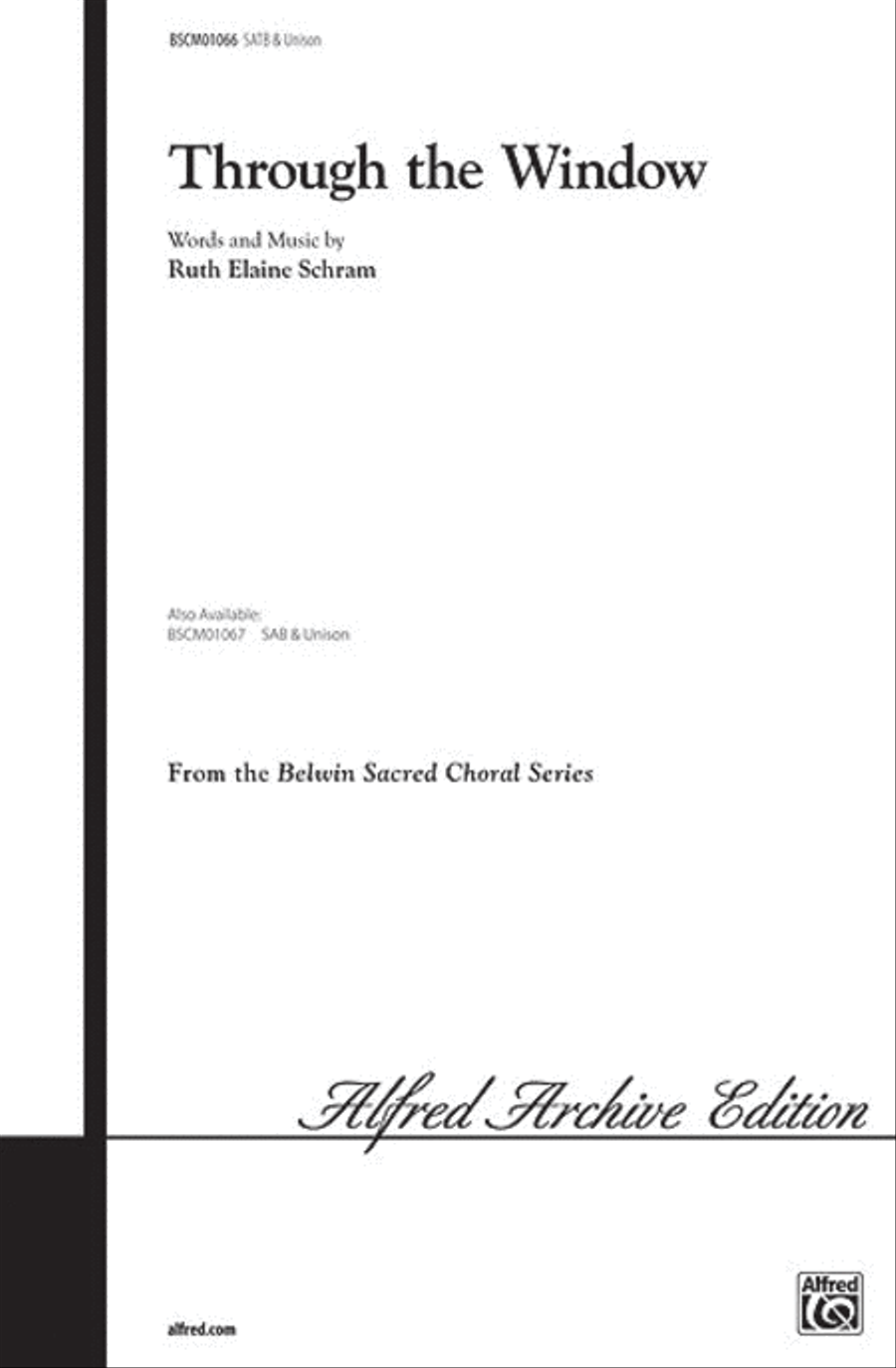 Through The Window - SATB/Unison 4-Part scores gallery preview page 1