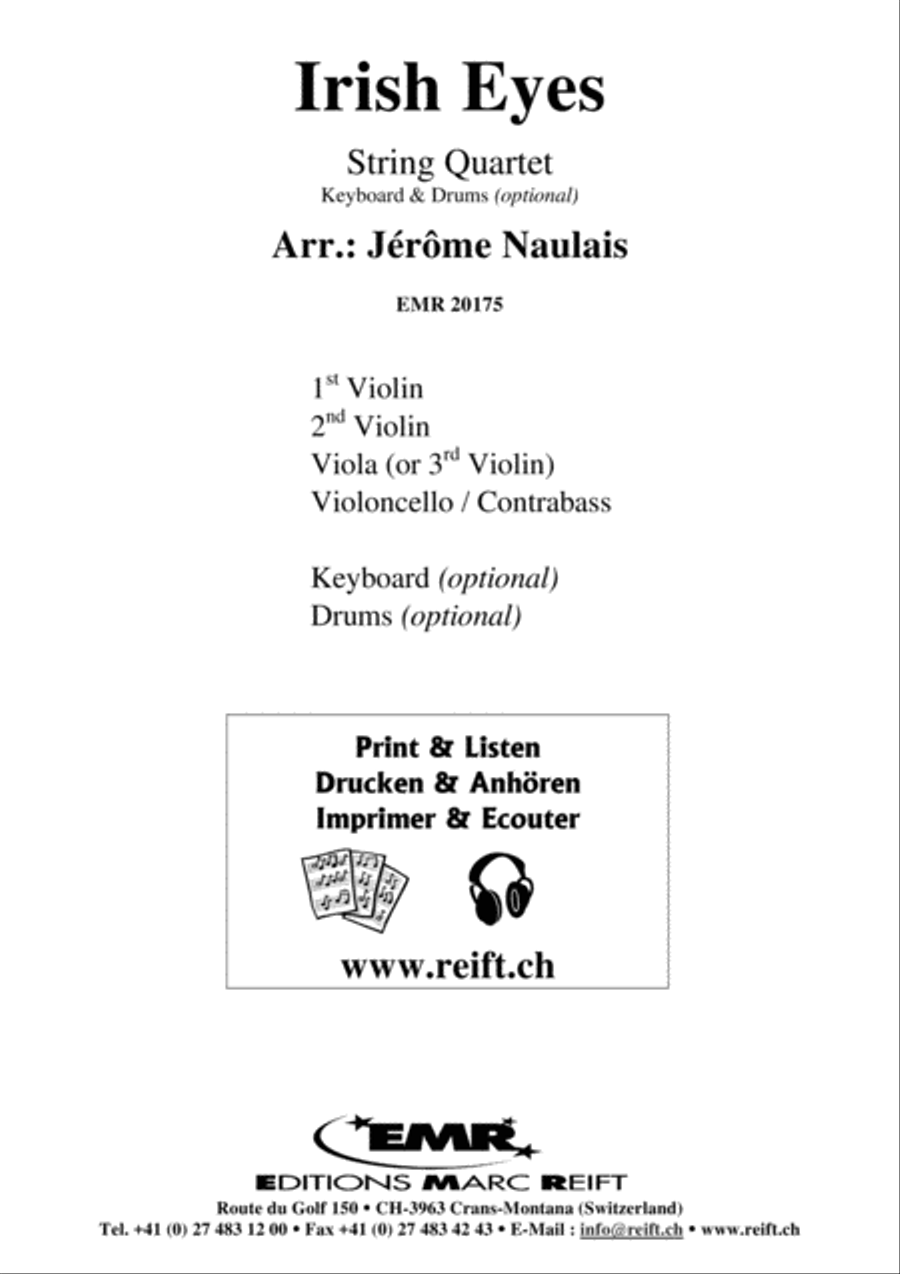 Irish Eyes String Quartet scores gallery preview page 2