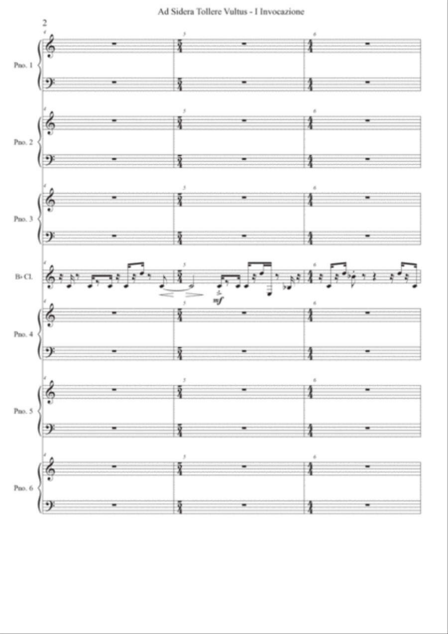 Fabrizio Festa: Ad Sidera Tollere Vultus (ES-23-027) - Score Only Score scores gallery preview page 3