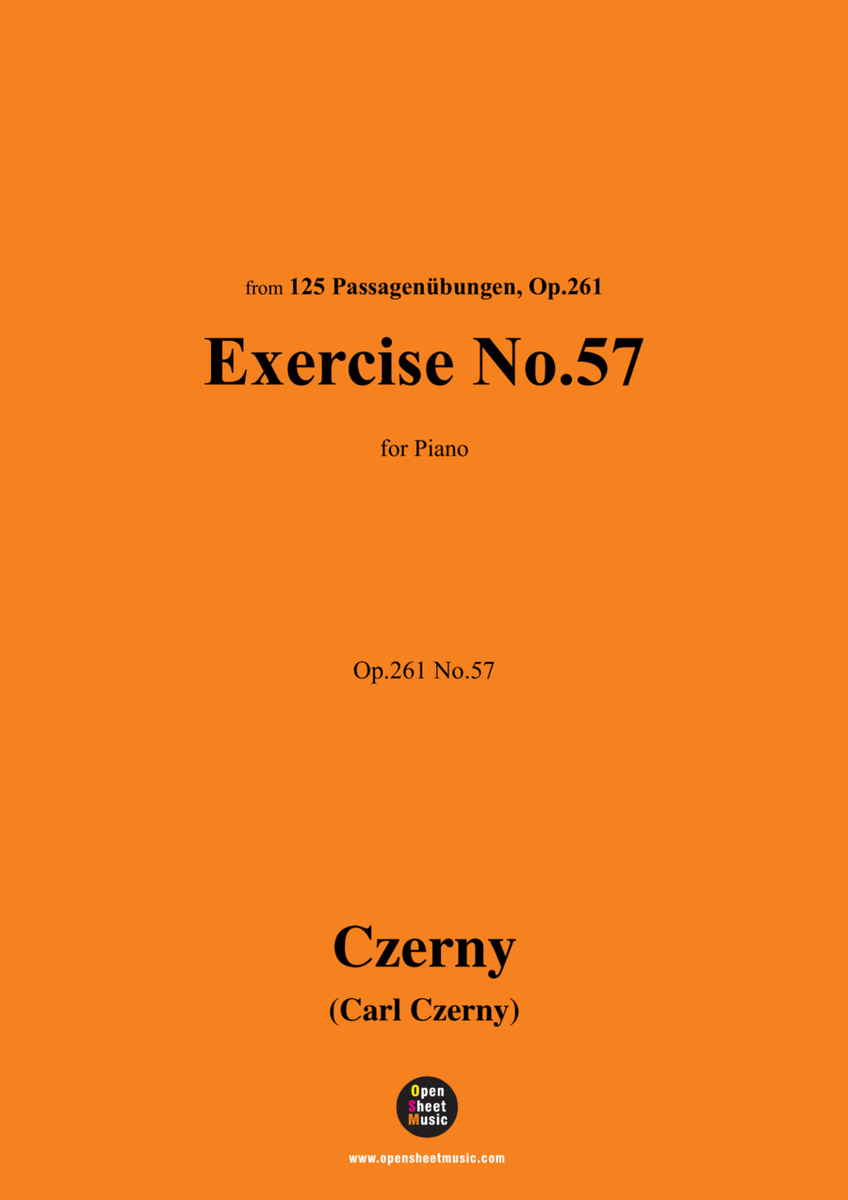 C. Czerny-Exercise No.57,Op.261 No.57 image number null