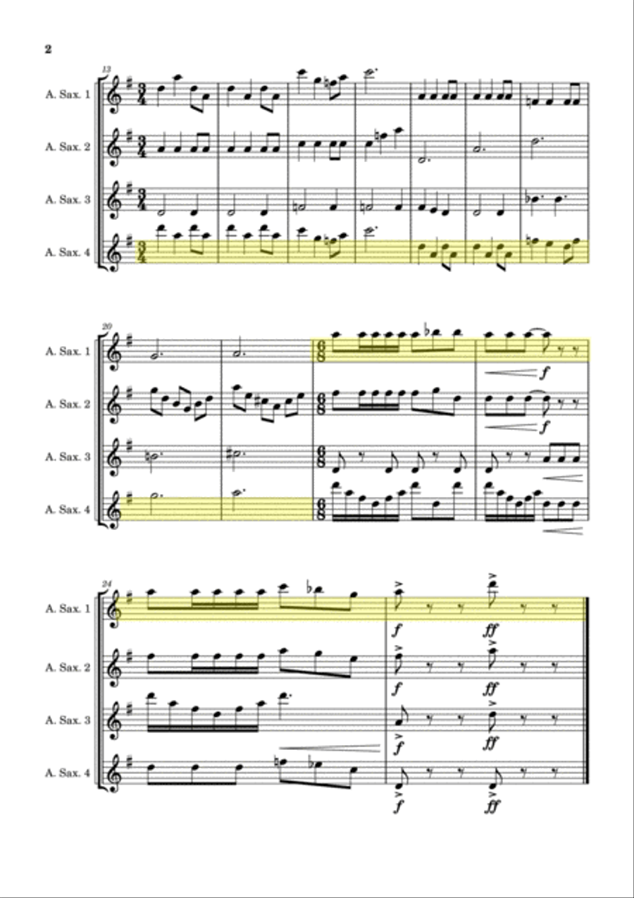 Marvel Studios Fanfare 3 Woodwind Ensemble scores gallery preview page 2