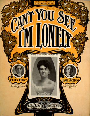 Book cover for Can't You See I'm Lonely