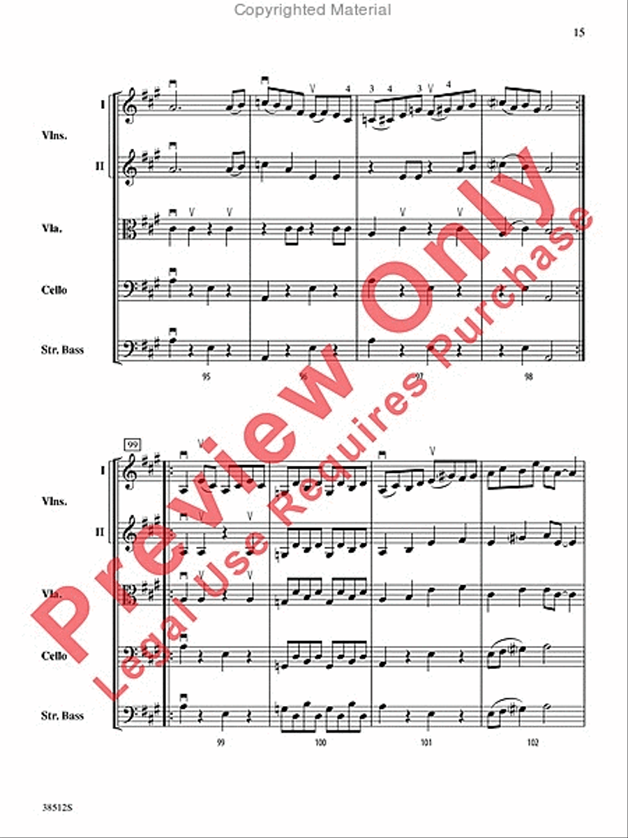 Bluegrass Fiddle Frenzy String Orchestra scores gallery preview page 16