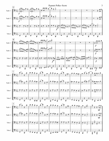 Peanuts Polka - Tuba/Euphonium Quartet image number null
